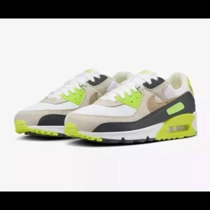 Nike Air Max 90 White Khaki Cyber Shoes (DM0029 107) Men's Size 10.5 - Picture 1 of 8