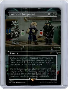 Fallout Secret Lair Magic The Gathering Foil Artefact Council's Judgement - Imagen 1 de 2