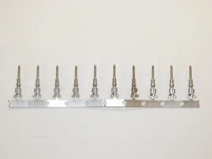 50 Deutsch #16 STAMPED 1060-14-0122 Terminals male PINS 14-16-18 ga wire - Picture 1 of 4