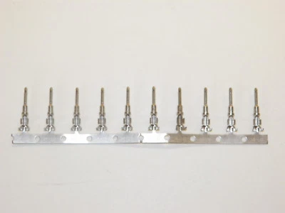 50 Deutsch #16 STAMPED 1060-14-0122 Terminals male PINS 14-16-18 ga wire - Image 1 of 4