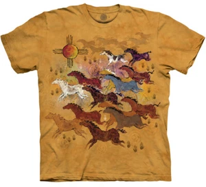 Camiseta nativa vintage Horses & Sun Western Spirit Equine animal de montaña S-5X - Imagen 1 de 4
