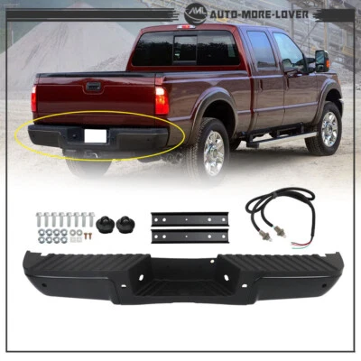 Rear Step Bumper Steel For 2008-15 2016 Ford F-250 Super Duty With Sensor Holes - Image 1 of 4