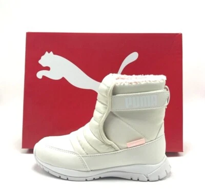 *NEW* Pre-School KIDS PUMA NIEVE BOOT WTR AC (PS) WHITE (380745 08) - Image 1 of 4