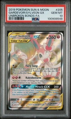 Pokemon Gardevoir Sylveon GX Alt Art 205/214 PSA 10 Unbroken Bonds English - Image 1 of 2