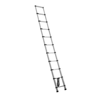 Telescoping Ladder Stainless Steel Extension Step 12.5 ft Portable Ladders - Picture 1 of 12