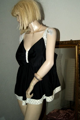 Großes BADEKLEID * Kleid * Strandkleid schwarz Büste Janina curved 2XL - 52/54 - Bild 1 von 4