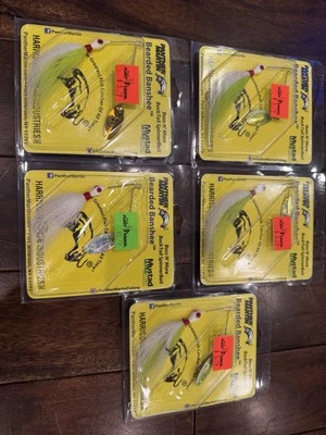 Lote de 5 iscas giratórias barbudas Banshee 1/8 oz Bucktail - Panther Martin - Imagem 1 de 4