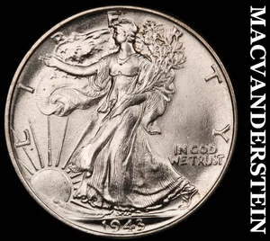 1943 Walking Liberty Half Dollar - Wahl G Stempelglanz+++ glänzend #F549 - Bild 1 von 2