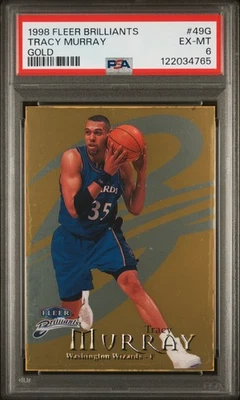 1998 Fleer Brilliants #49G Tracy Murray Gold /99 PSA 6 - Image 1 of 2