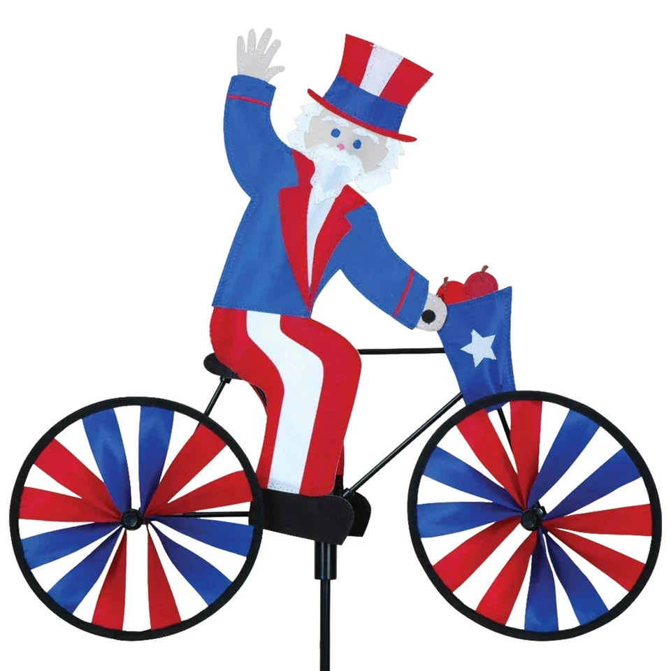 Premier Designs PD26858 20 inch Uncle Sam Bicycle Spinner. Premier Kites