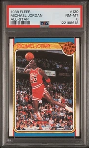 1988-89 Fleer All-Star Michael Jordan #120 PSA 8 HOF - Picture 1 of 1