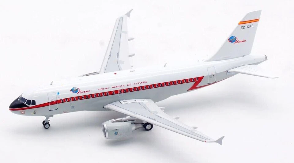 Iberia Airbus A319-111 Ec-Kks con Supporto 1:200 Scala Inflight200 IF319EC0124 - Immagine 1 di 1