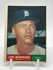 1961 Topps Baseball Jim Bunning #490 Detroit Tigers (4) - Bild 1 von 2