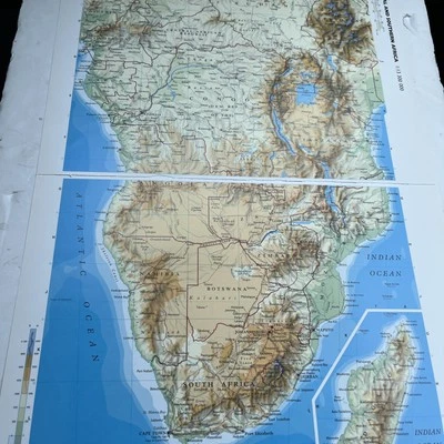2002: Map Of Central & Southern Africa CWA #84/85 Old Vintage  Atlas Print  - Image 1 of 4