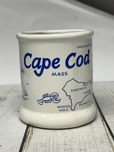VTG Collectible Souvenir Mug Cape Cod Mass Map Lighthouse - Picture 1 of 6