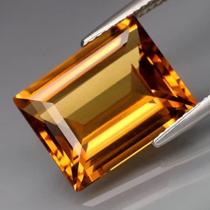 9.13Ct.Ravishing Color! Natural Yellow Quartz Loose Gemstone Brazil - Picture 1 of 4
