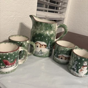 Macys Colección Log Cabin, Hecho en Italia, R.H Macy & Co Juego de 5 - Imagen 1 de 13