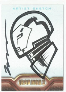 Iron Man 2 2010 Upper Deck Marvel Artist Sketch 1/1 Unknown Artist - Picture 1 of 4