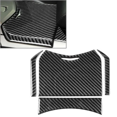 Cubierta de panel de caja de almacenamiento central de fibra de carbono 4 piezas para Cadillac CTS 2008-2013 Foto 1 de 4