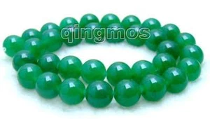 SALE Big 12mm Round green jade gemstone beads strands 15"-los369 Free shipping - Picture 1 of 1