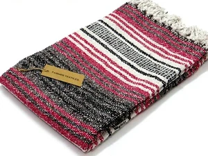 Falsa blanket & Throw | Recycled yarn | 50X80 INCH APPROX | Handwoven Yoga mat - Picture 1 of 7