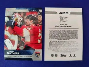 2022-23 NHL Topps NOW® Adesivo #425 Florida Panthers Vinci la prima partita di coppa - Foto 1 di 1