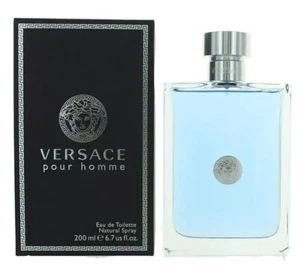 Versace Pour Homme Eau De Toilette Spray For Men 6.7 oz / 200 ml Sealed - Picture 1 of 6