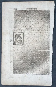 1628 Munster Antique Print Portrait of King Frederick I of Denmark and Norway - Picture 1 of 2