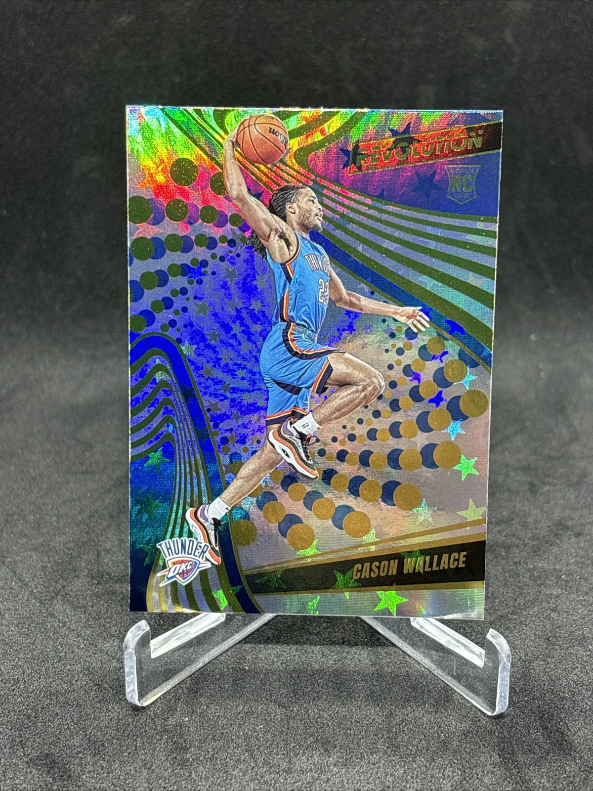 2023-24 Panini Revolution CASON WALLACE Astro Parallel #102 OKC Thunder RC