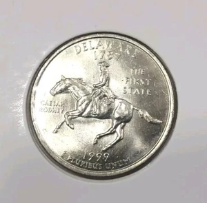 1999-D Delaware State Quarter (Error). - Picture 1 of 9