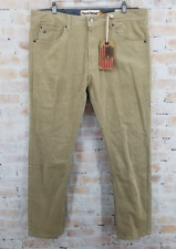 NWT Tailor Vintage Canaan Slim Fit Stone Tan/Brown Pants 36x30 Comfort Stretch