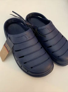 Men's Blue Rugged Sharks Clog Shoes Navy Blue Size 6 NEW - Picture 1 of 12