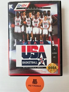 Carro de juego Team USA Basketball Sega Mega Drive/Genesis en caja limpio probado - Imagen 1 de 7