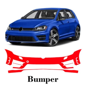 Front bumper PreCut PPF Paint Protection Film For Volkswagen Golf R 2015-2017 - Picture 1 of 7