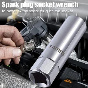 Thin Wall 12Point Magnetic Spark Plug Socket Wrench 38 Drive 14mm Hot Q9 - Picture 1 of 11