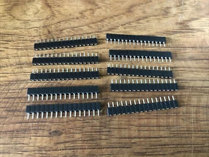 Ten (10) Preci-Dip 16 Position Socket Connector 0.100" (2.54mm) GOLD PCB - Picture 1 of 3