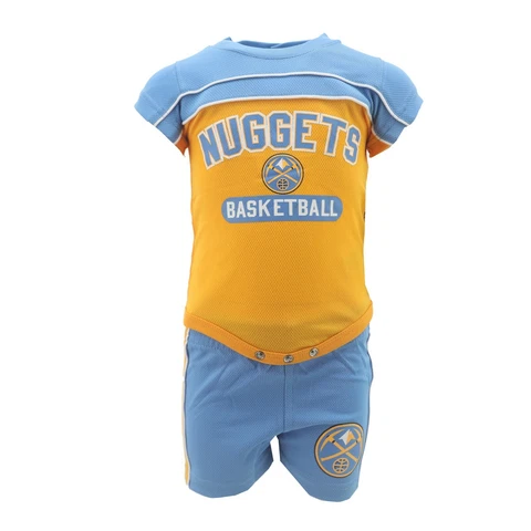 Denver Nuggets Official NBA Baby Infant Size Athletic Creeper & Shorts Combo Set Cover