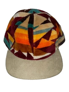 Hypeadelic Velour Aztec Hat Adjustable Cap Tan Flat Bill - Picture 1 of 8