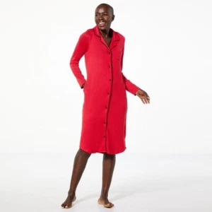 Comfort Code Cuddl Duds Brushed Ultra Knit Collared Sleepshirt Size Large Lounge - Picture 1 of 7