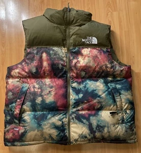 The North Face Men’s Printed 1996 Retro Nuptse Puffer Vest Antelope Tan Ice XL - Picture 1 of 8