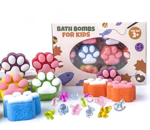 12PCS Kids Bath Bombs with Surprise Toys Inside Colorful Fizzy Balls Gift Set fo - Picture 1 of 7