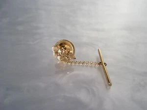 BEAUTIFUL VINTAGE FULLY HALLMARKED 14K SOLID GOLD IRISH CLADDAGH LAPEL PIN - Picture 1 of 8