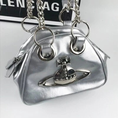 Vivienne Westwood Orb Chain Shoulder Bag Silver outlet New JPN - Image 1 of 4