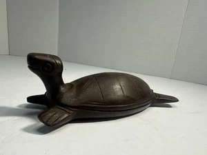 Unique Hand Carved Wood Figurine, Turtle Shaped. - Picture 1 of 4