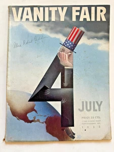July 1933 Vanity Fair Magazine w/ Uncle Sam by Artst Garretto - Picture 1 of 15