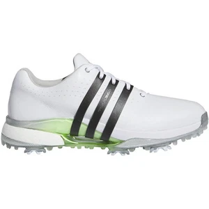 Adidas Womens Size 8.5 Tour360 24 Boost Golf Shoes IF0259 White Green Spark - Picture 1 of 8