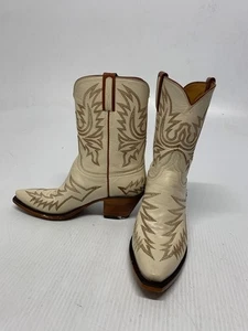 Lucchese Boots Western L701952F White Leather 8 Women's - Picture 1 of 10