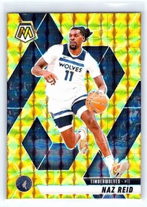 2024-25 Panini Mosaic #60 Naz Reid Reactive Yellow Mosaic Minnesota Timberwolves - Bild 1 von 2