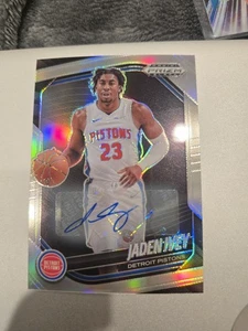 2024-25 PANINI PRIZM BLACK Jaden Ivey Detroit Pistons Auto - Picture 1 of 2