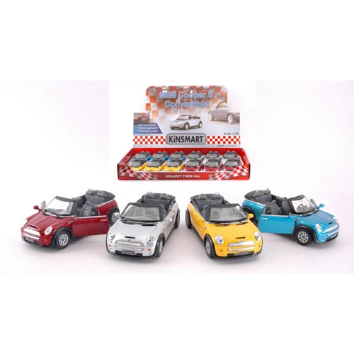 MINI COOPER S CONVERTIBLE cm 12,5 Colori Assortiti (1 Modellino a Scelta) 1:28 K - Immagine 1 di 4